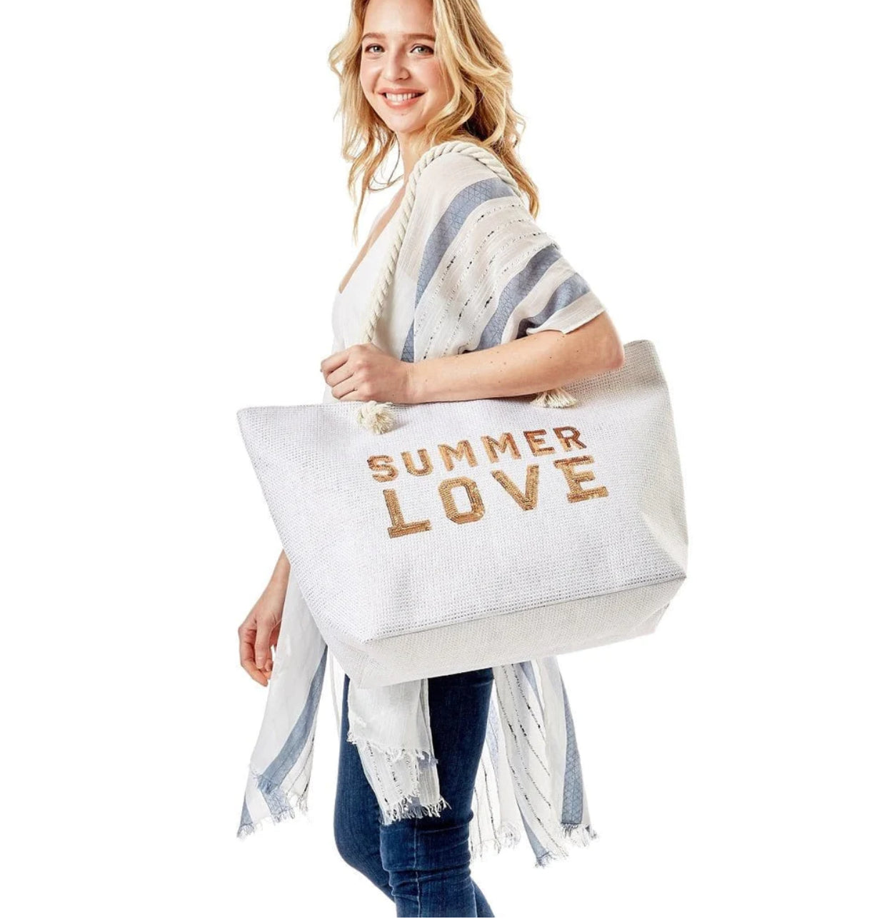 Summer Love Beach Tote Bag