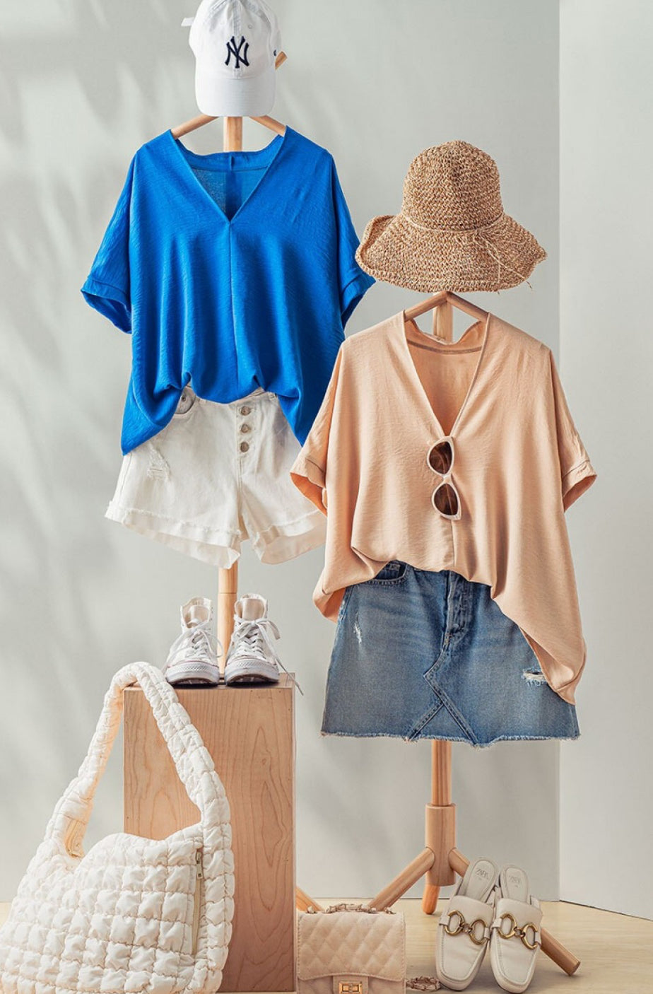 Oversized V Neck Top