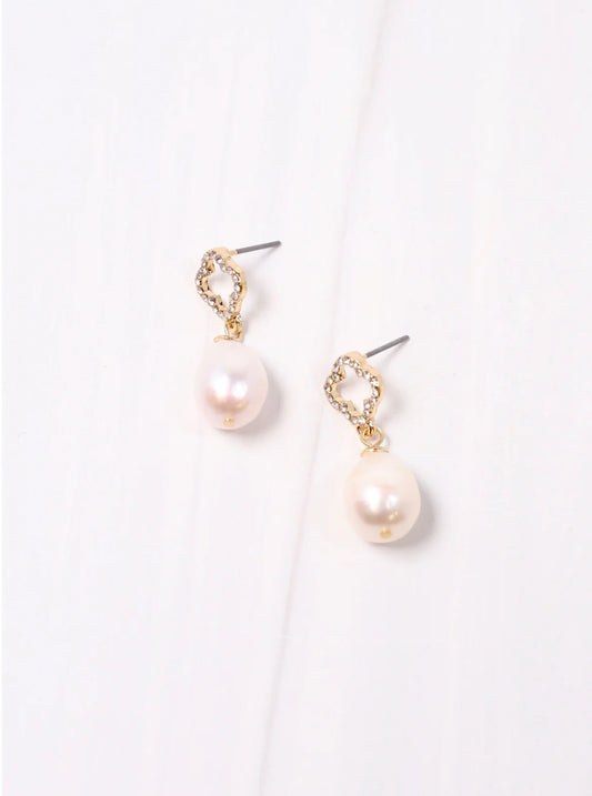 Richdale Pearl & Clover Earring