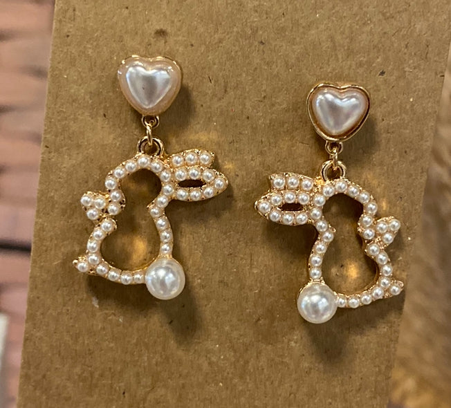 Bunny Pearl Earrings