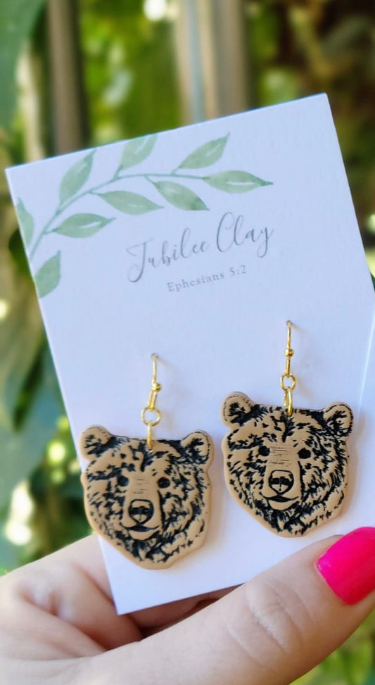 Golden Bears Earring