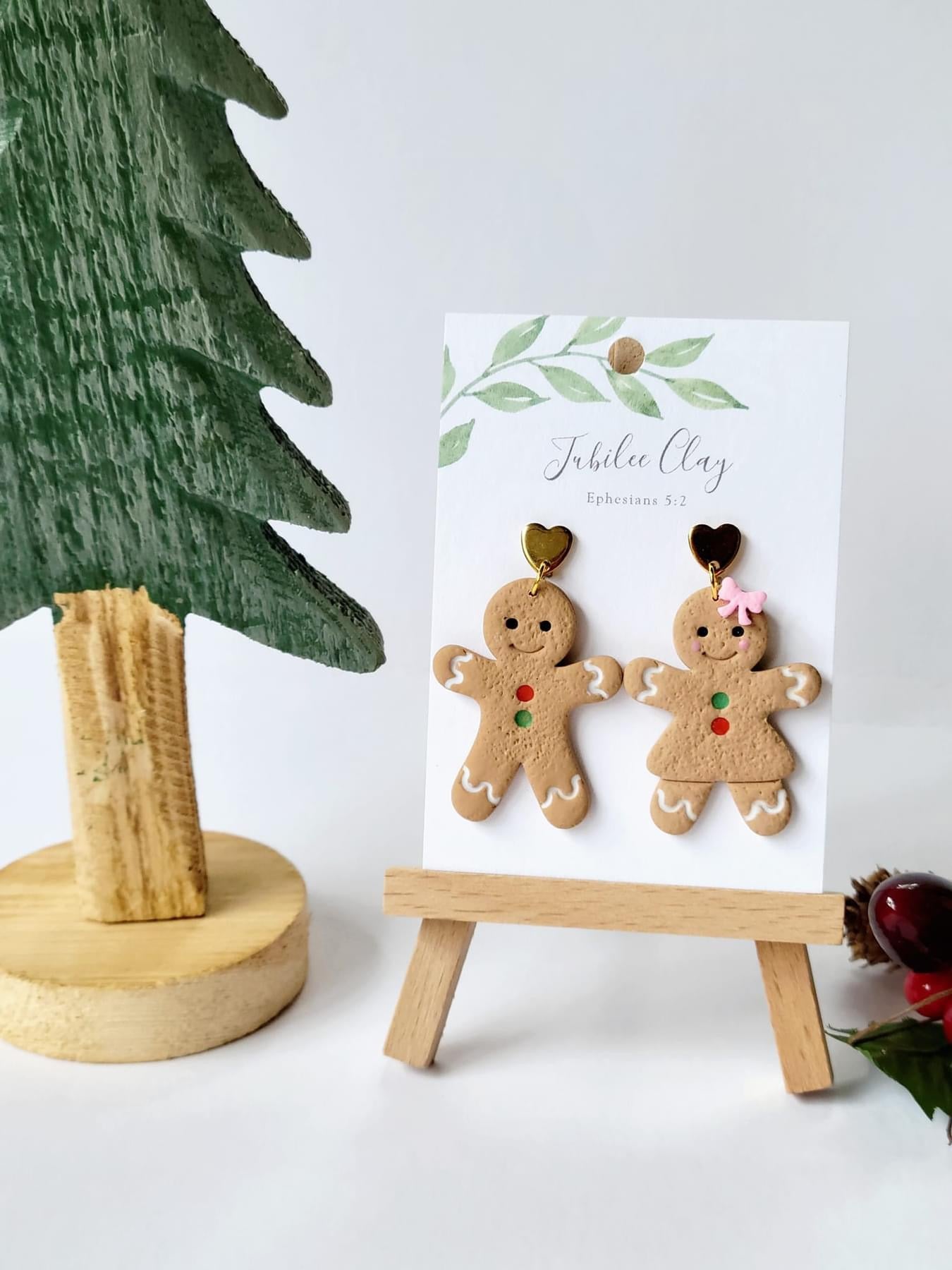 Gingerbread Cookie Earring