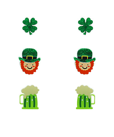 St Patrick Stud Earring Set