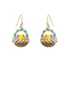 Easter Egg Basket Earrings