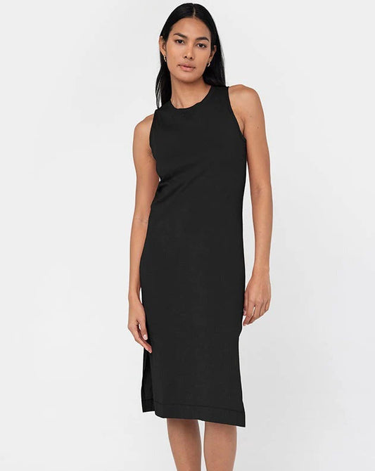 Sleeveless Shift Midi Dress