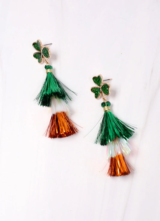 Clover Tassel Earring