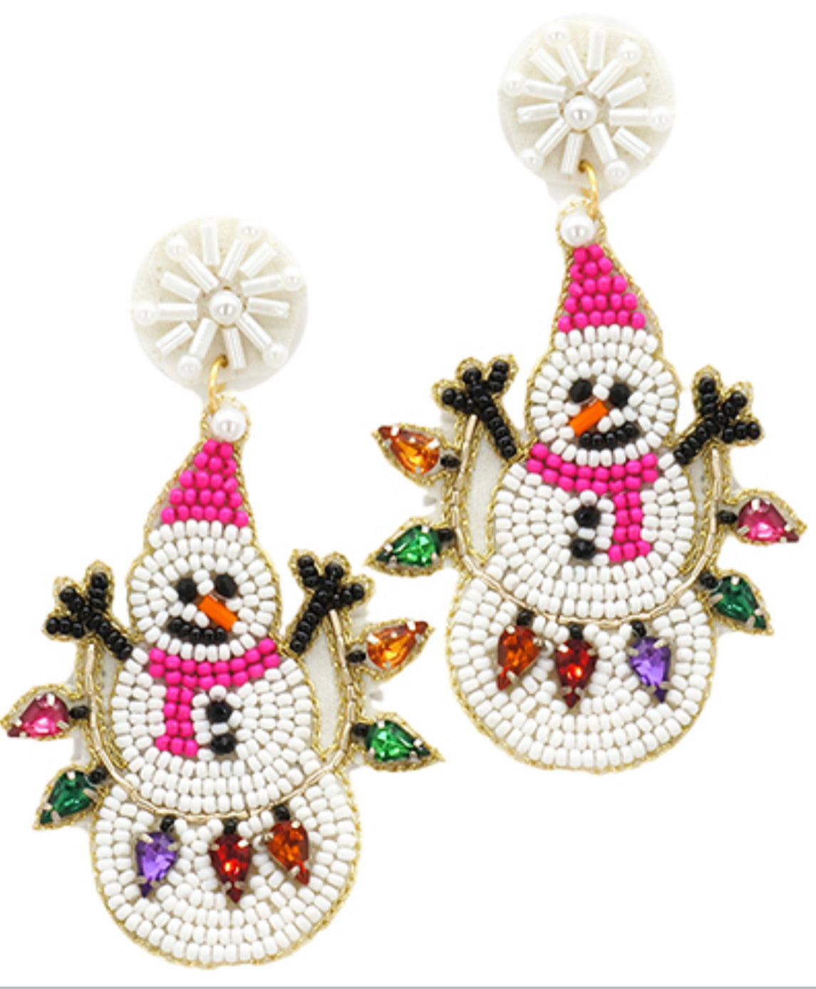 Snowman Earrings