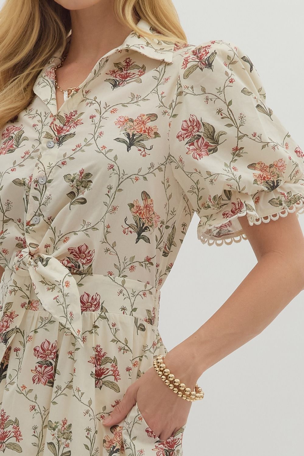 Floral Meadow Midi Dress