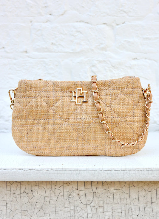 Livi Quilted Crossbody Natural