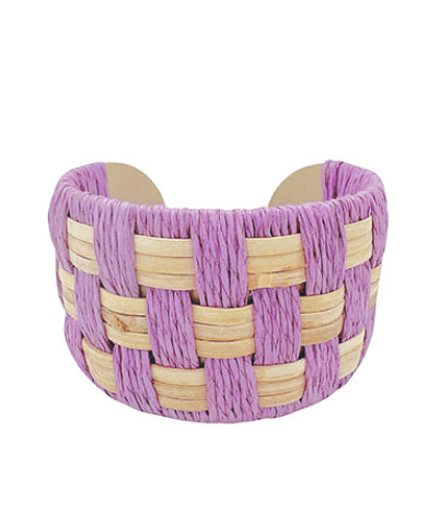 Checker Pattern Lavender Cuff
