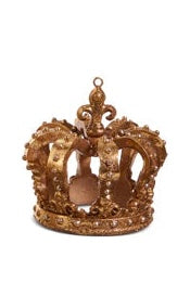 3.5" Gold Crown Ornament