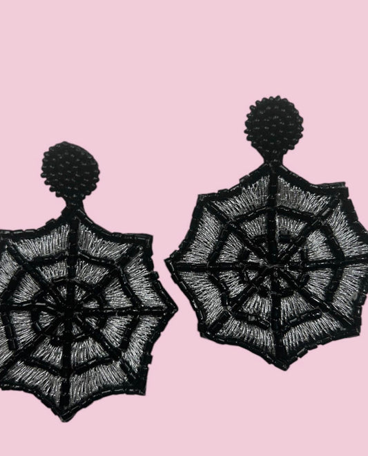 Spider Web Earrings