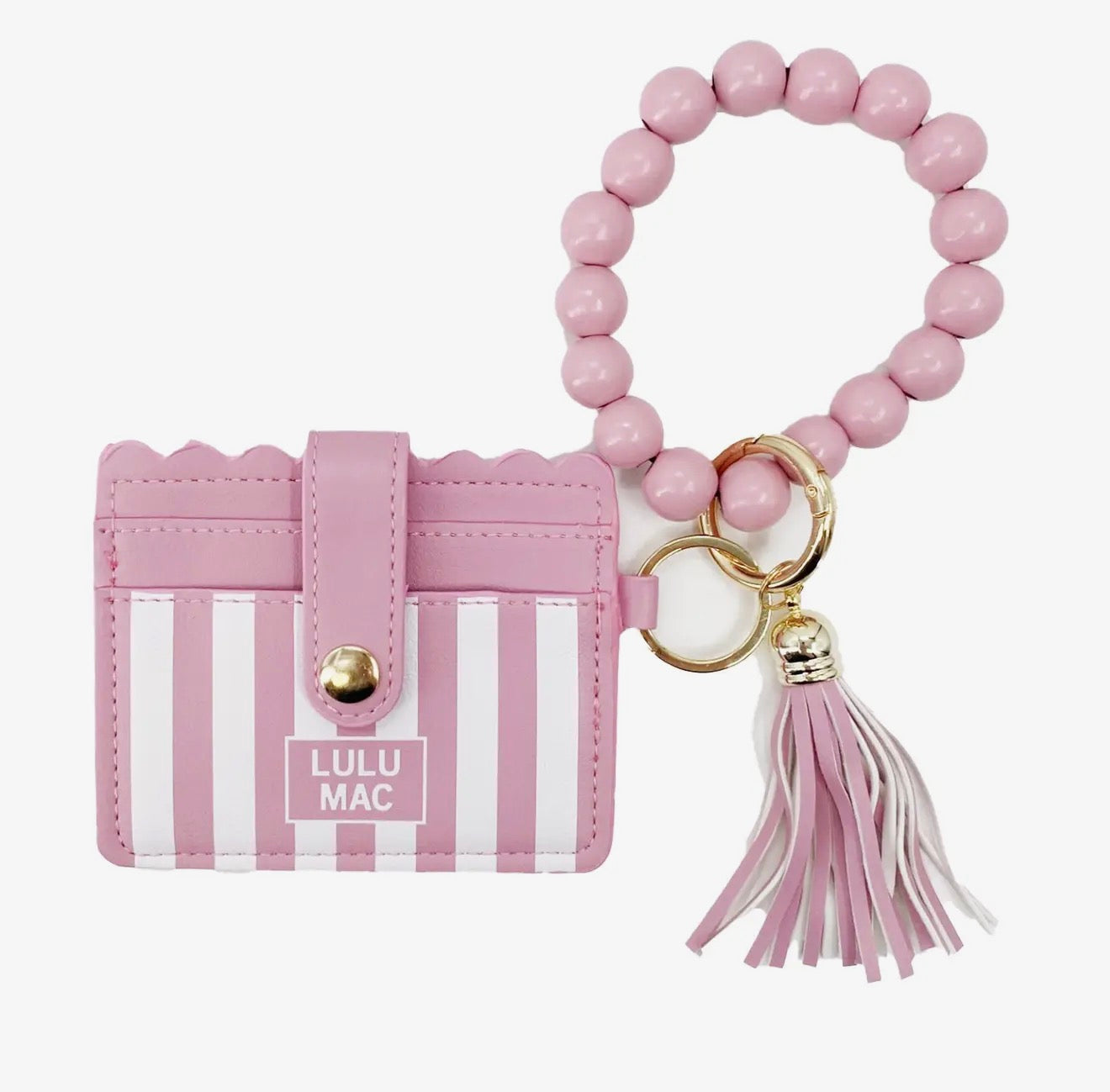 Lulu Mac Beaded Wristlet ID Wallet