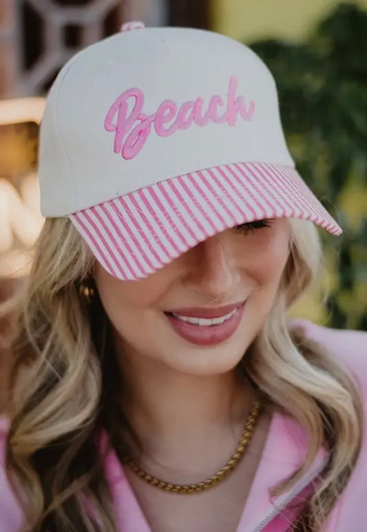 Beach Cursive Hat