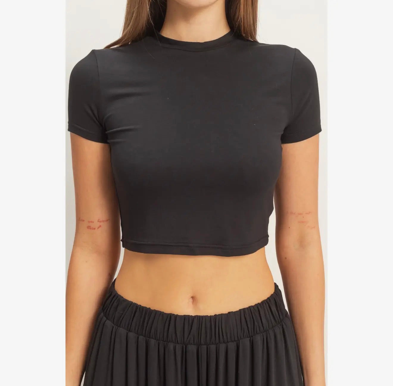 Short Sleeve Top & Wide Leg Pant Set