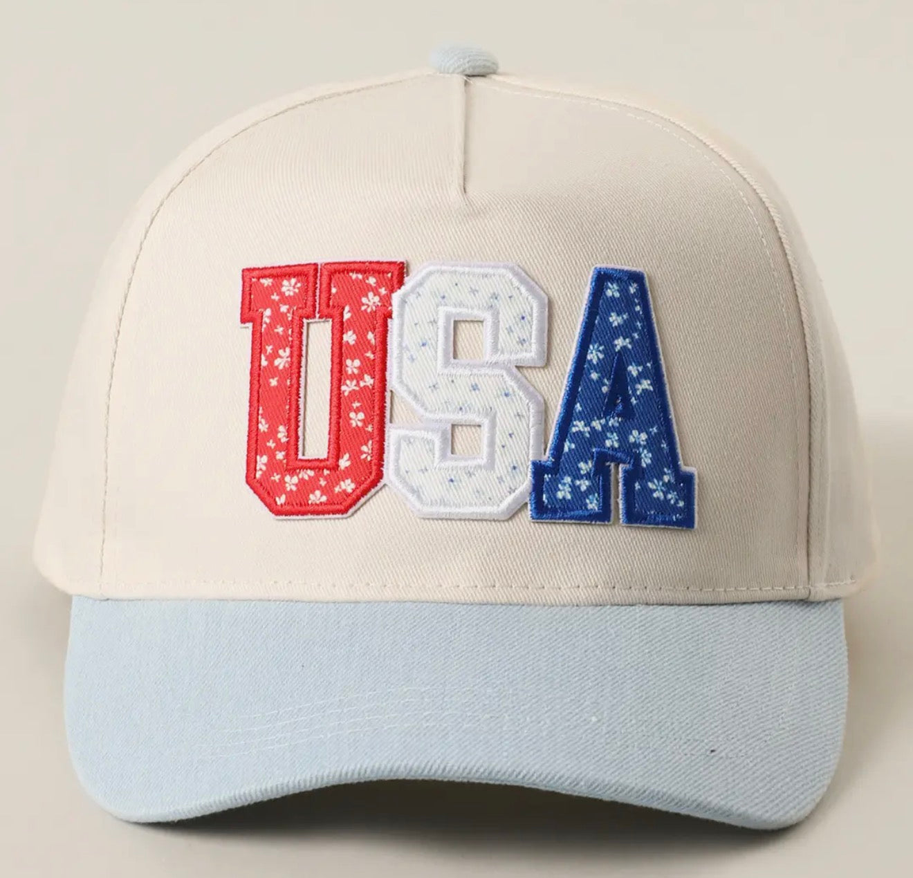 USA Letter Patch Hat Cap