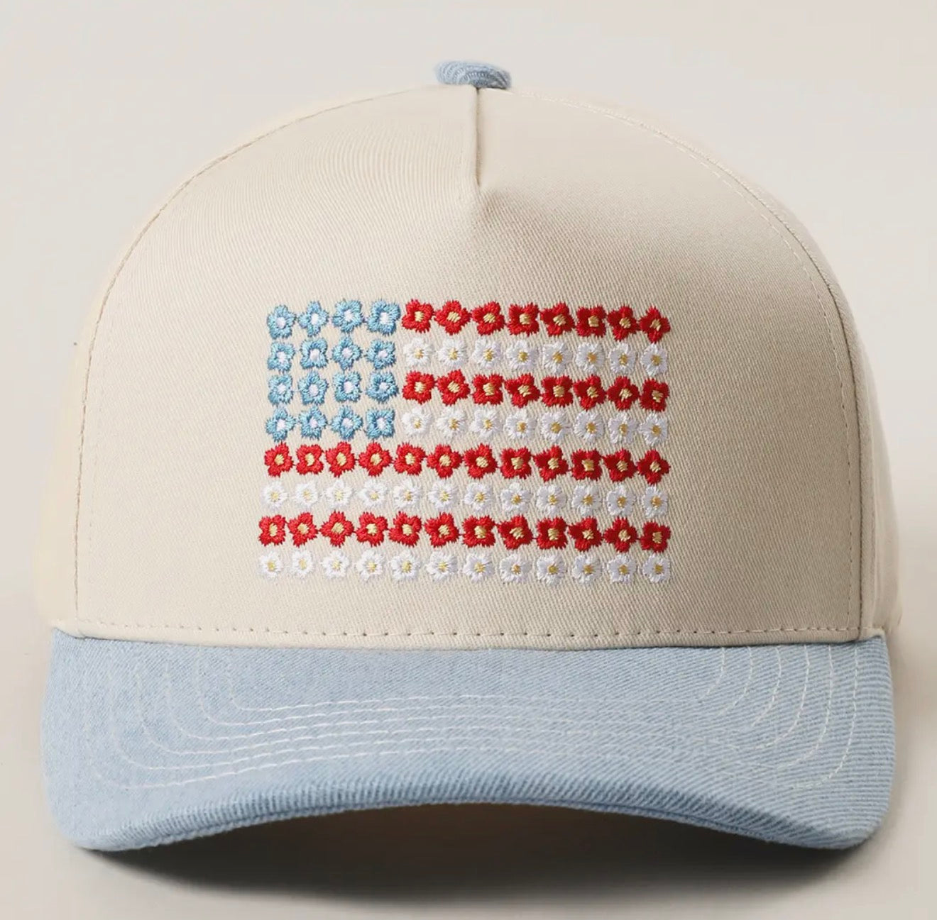 USA Flag Black Cap Hat