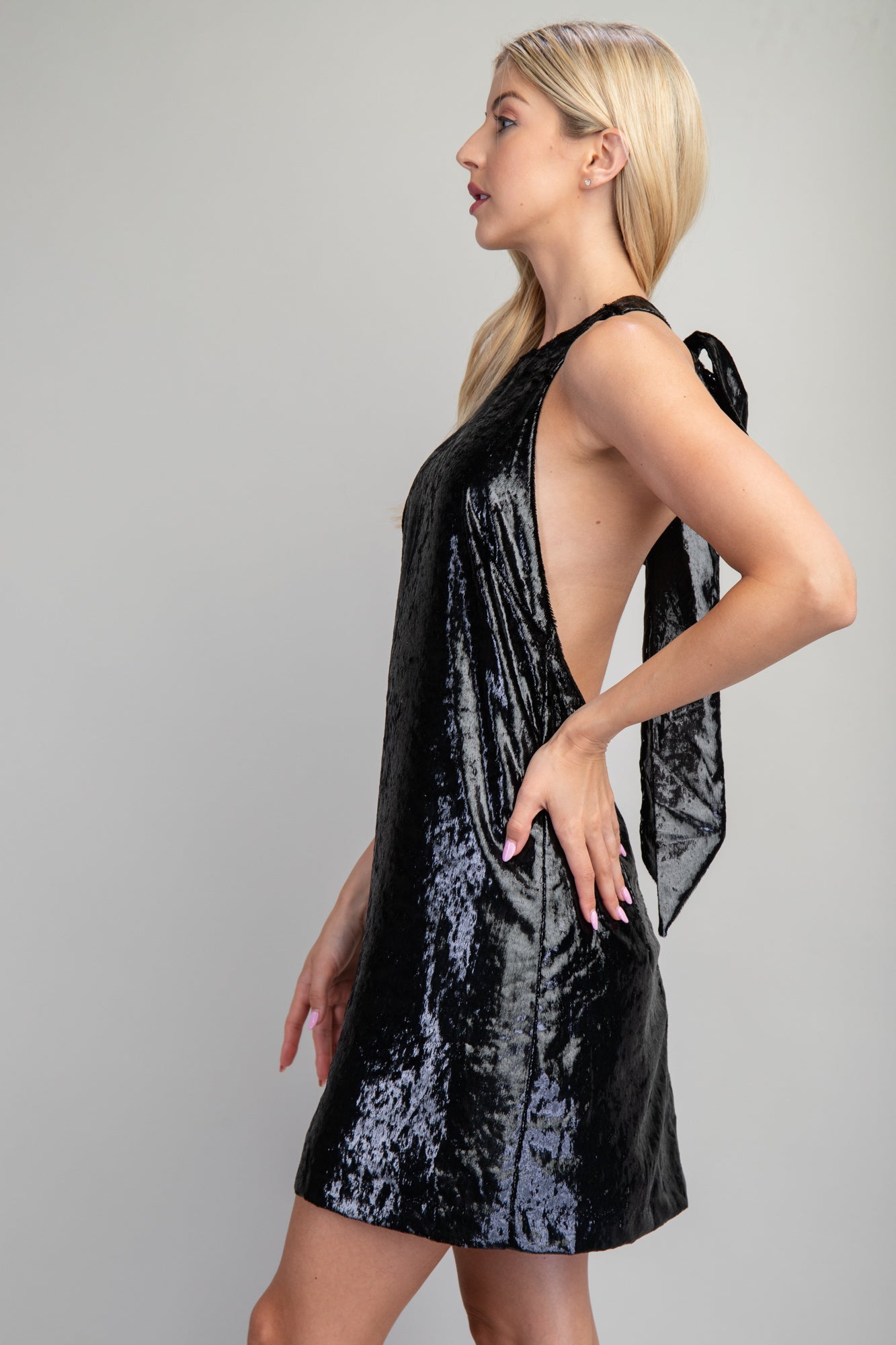 Halter Neck Mini Dress