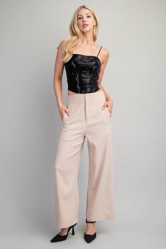High Waist Wide Pants
