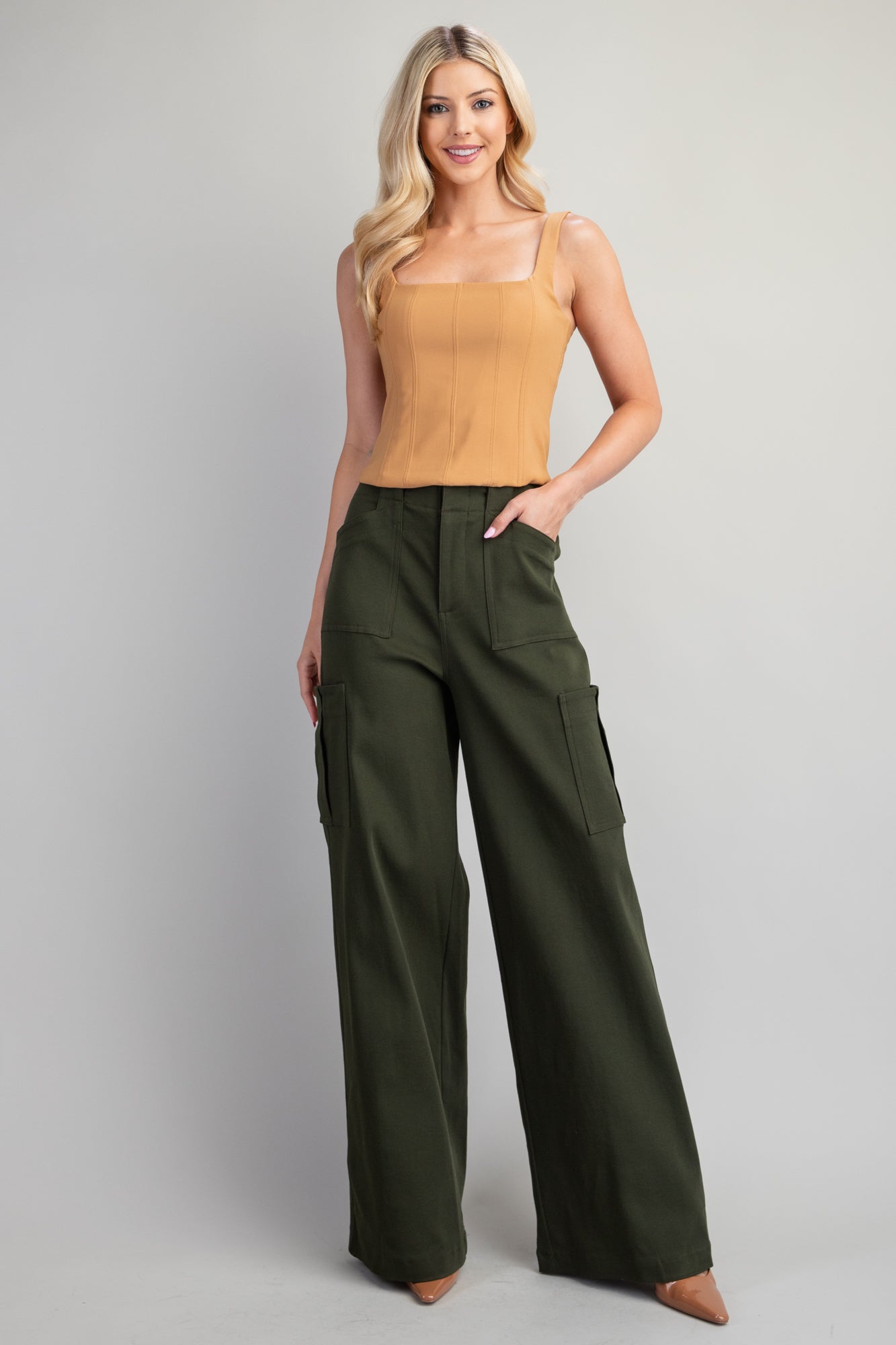 Square Neck Bustier Top