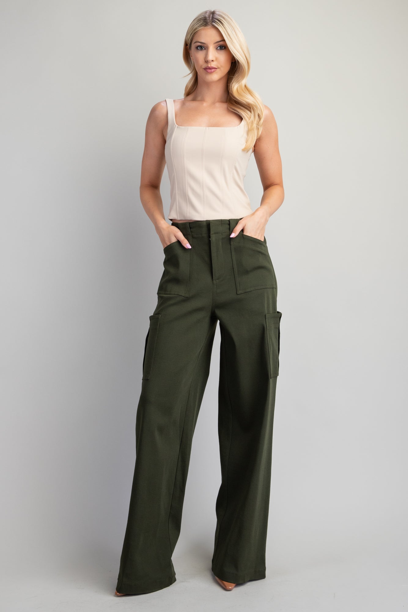 Square Neck Bustier Top