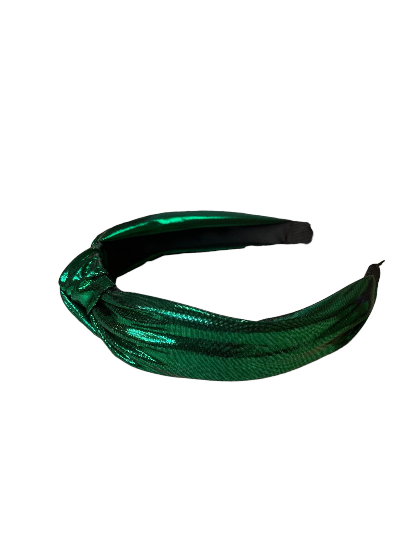 Metallic Knot Headband Green