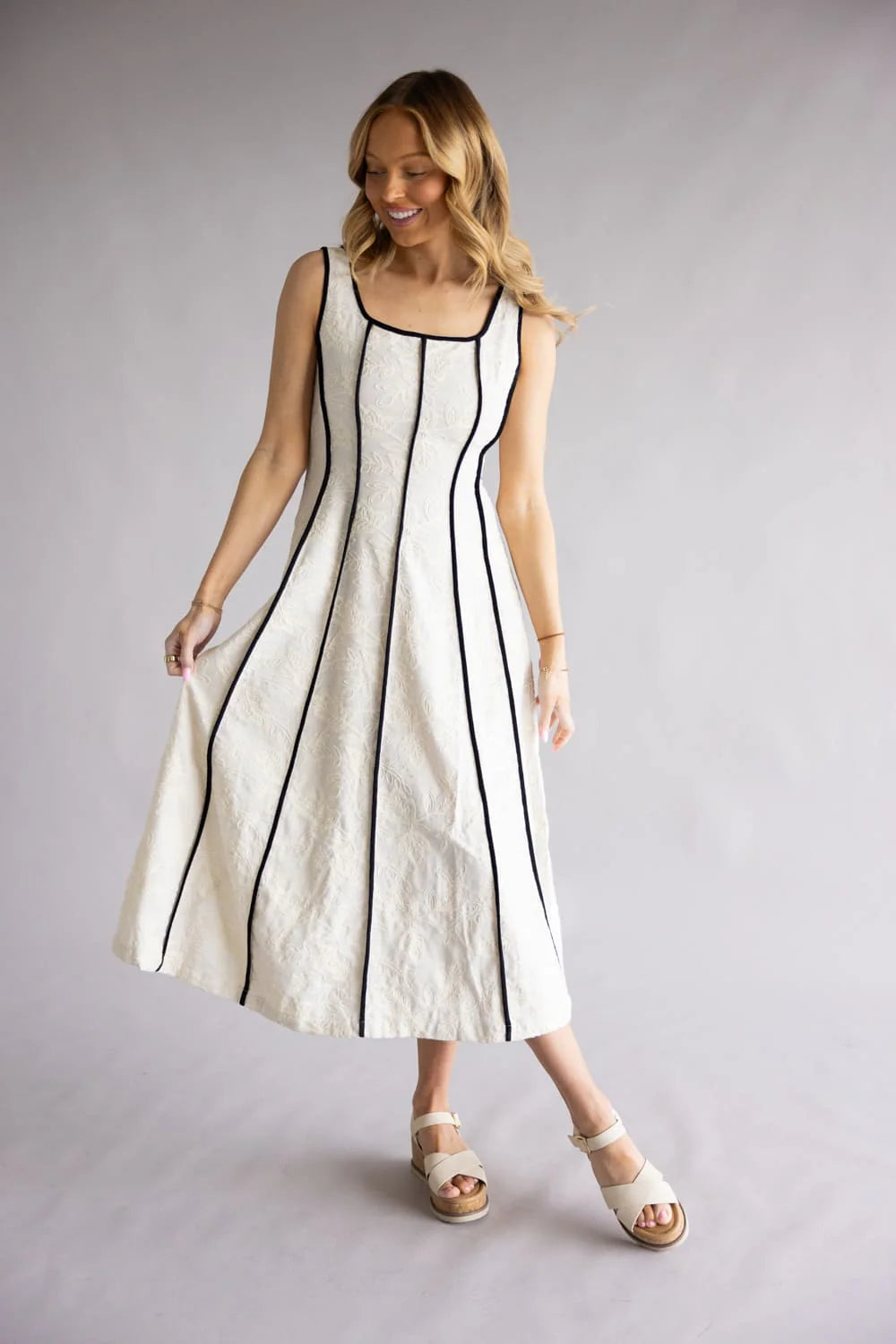 Embroidery Petal Dress