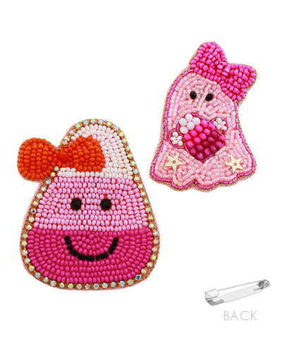 Candy Corn & Ghost Pin Set