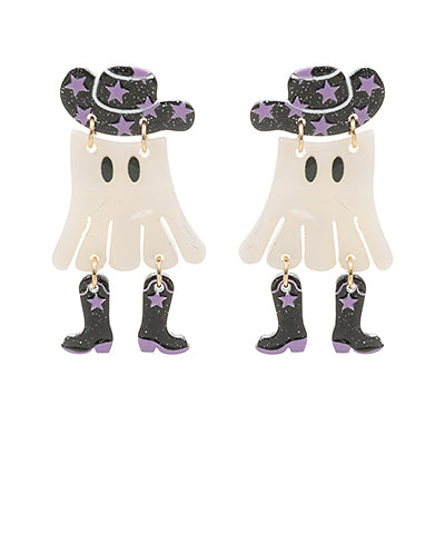 Hat & Boot Ghost Earring