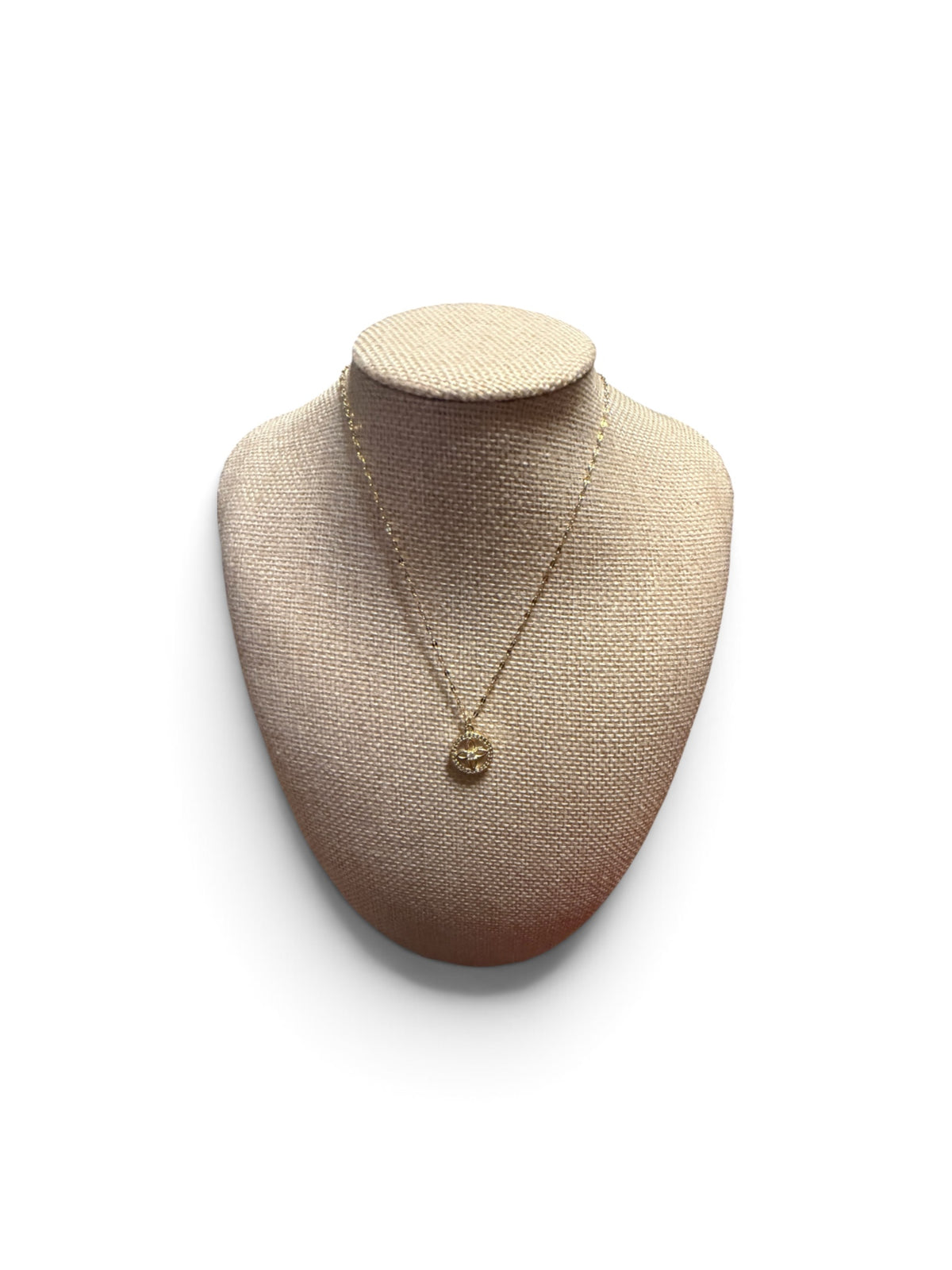 Golden Orbit Pendant Necklace