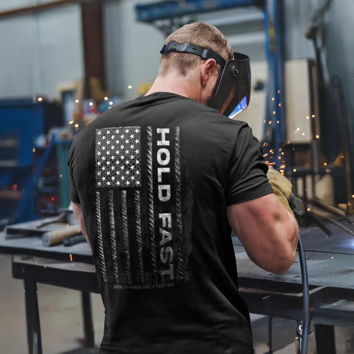 Hold Fast Rebar Flag T-Shirt