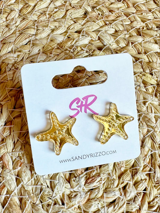 Golden Starfish Stud