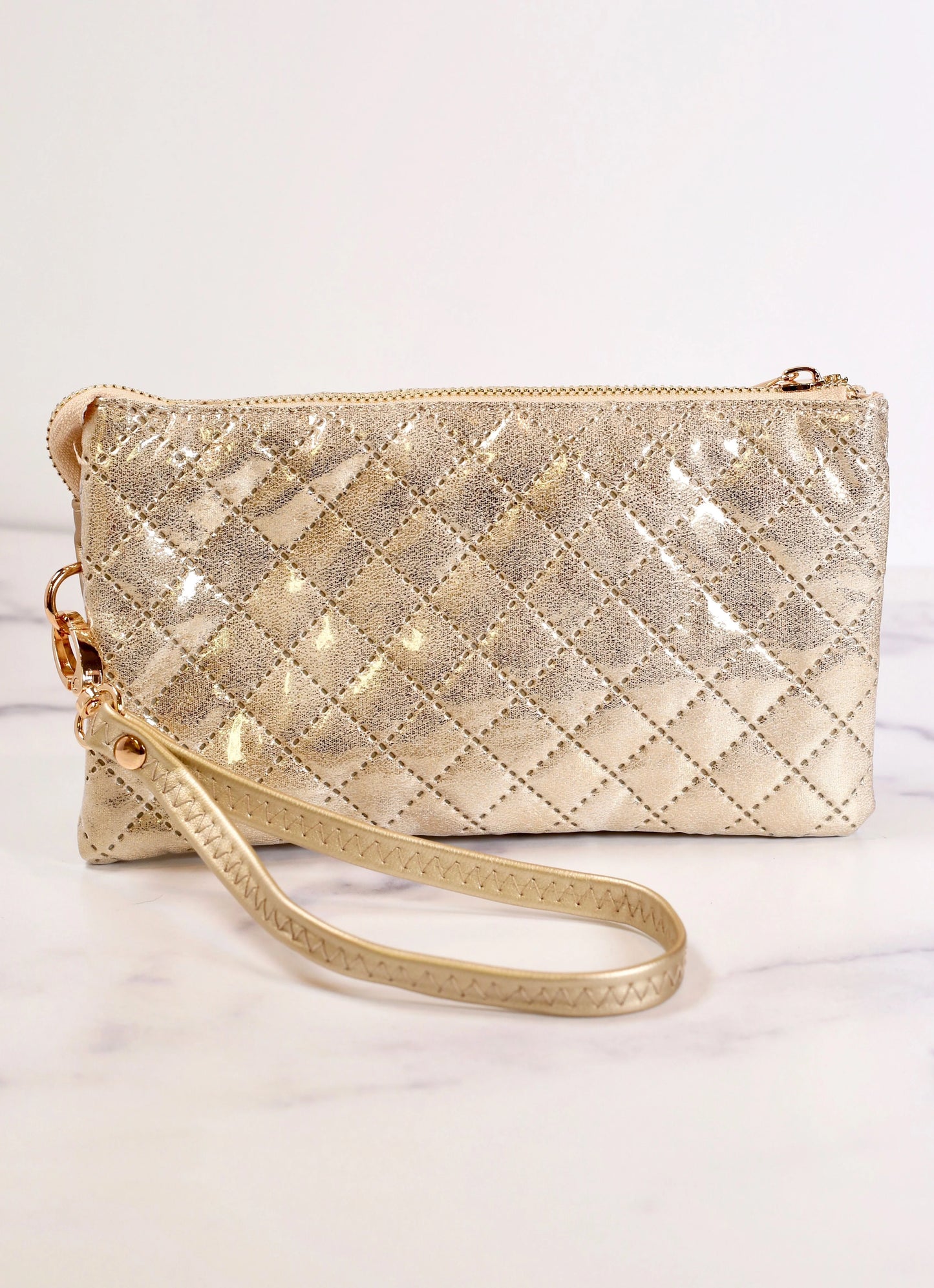 Liz Champagne Crossbody Bag