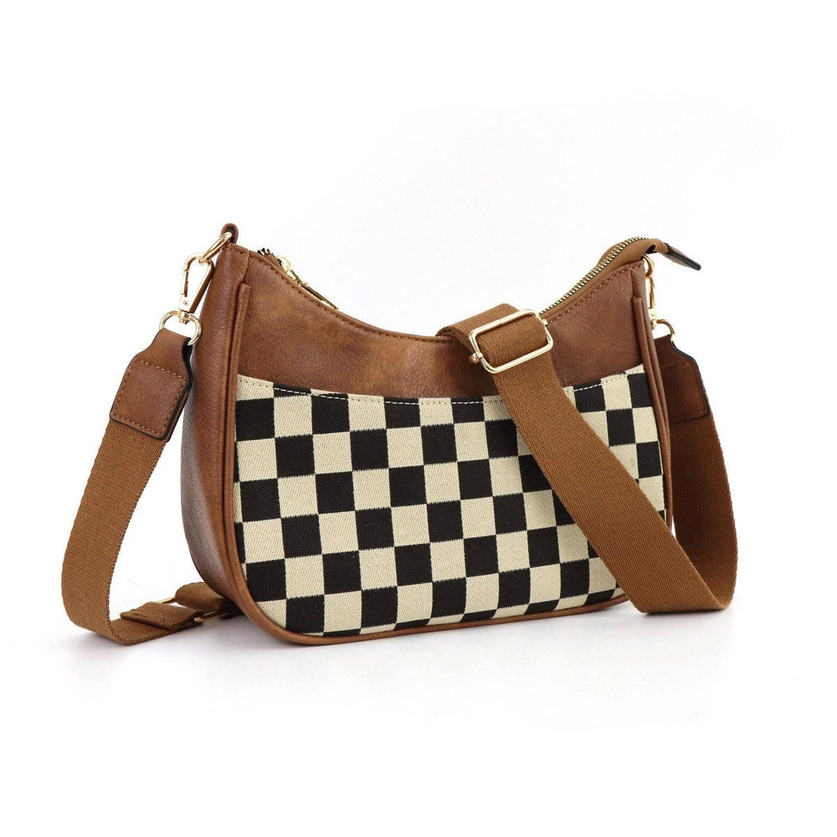 Bella Checkered Crossbody Bag