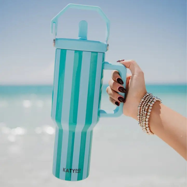 Striped 38 oz Cabana Jug Tumbler