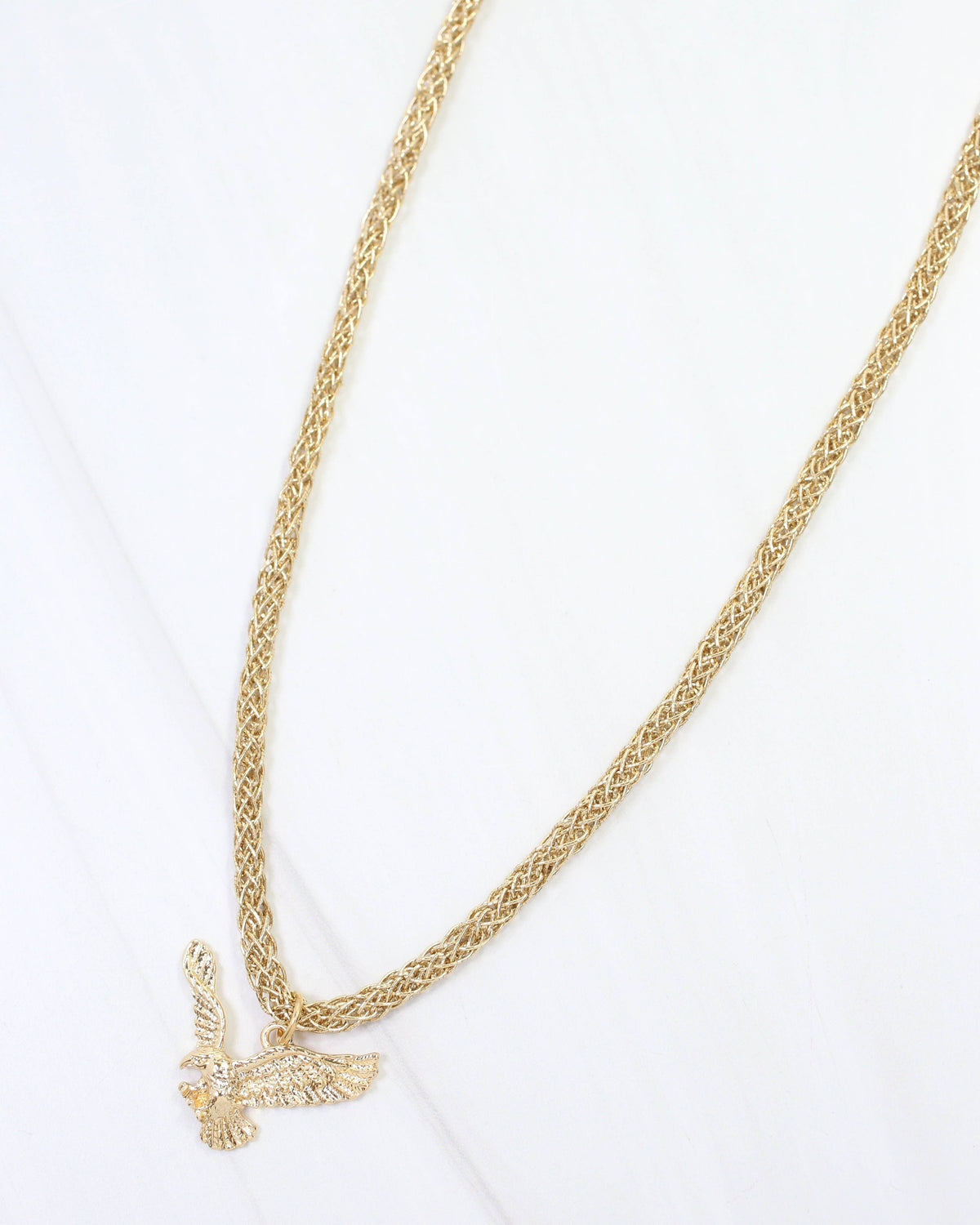 Corie Cord Necklace Eagle Gold