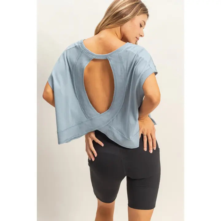 Boxy Crew Neck Top