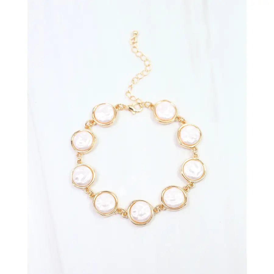 Elko Pearl Bracelet Gold