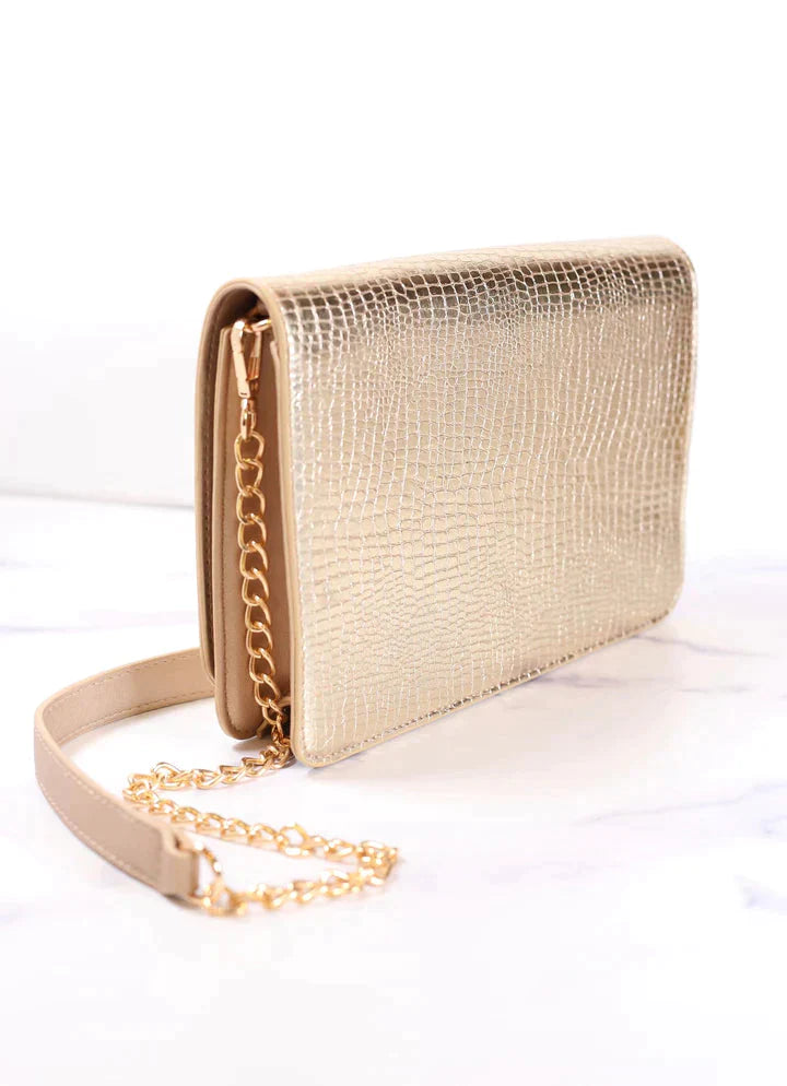 Bryn Gold Crossbody