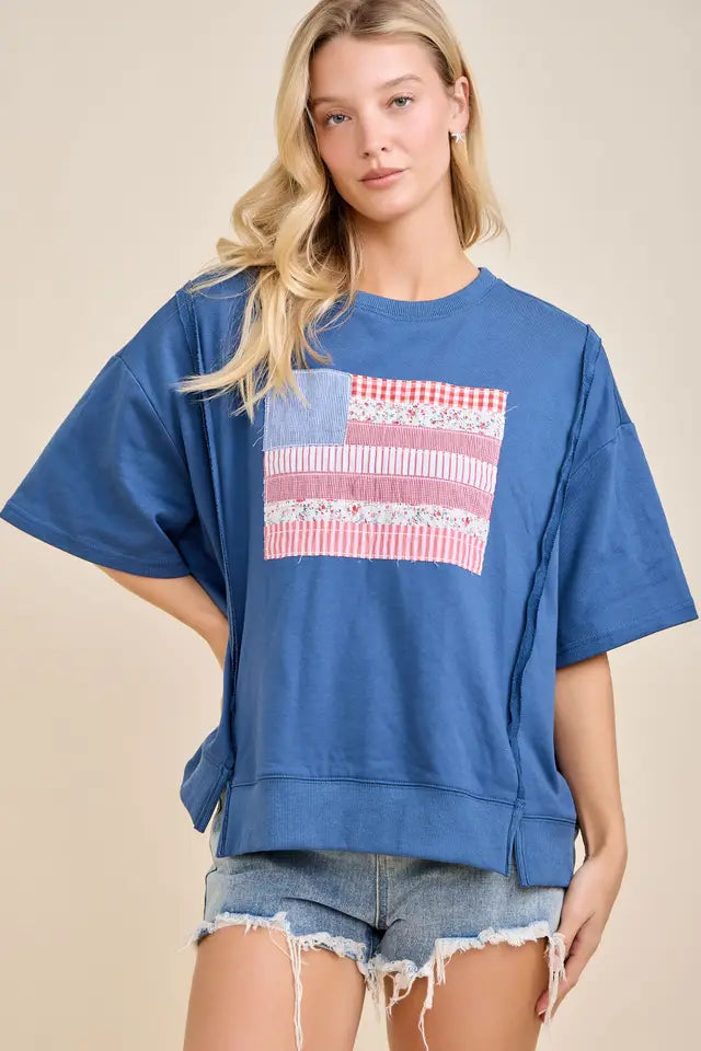 Americana Patch Sweatshirt