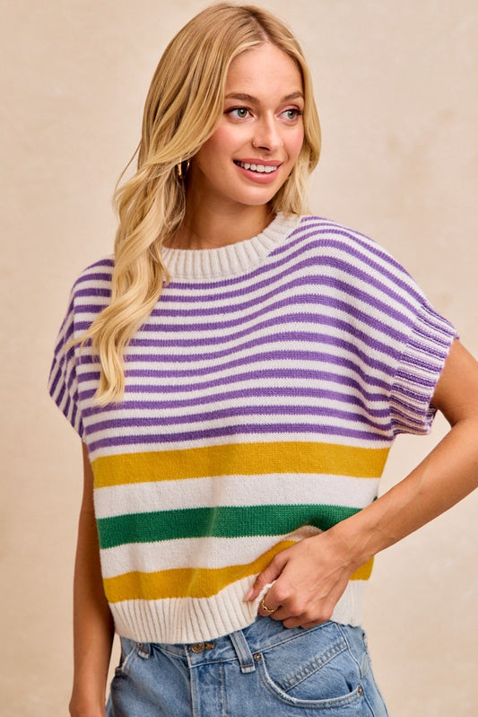 Easy Vibes Stripe Sweater