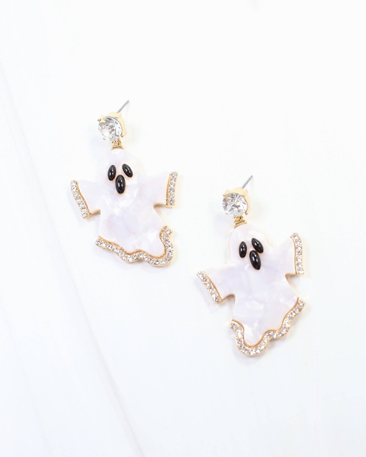 Ghastly Ghost Earring White
