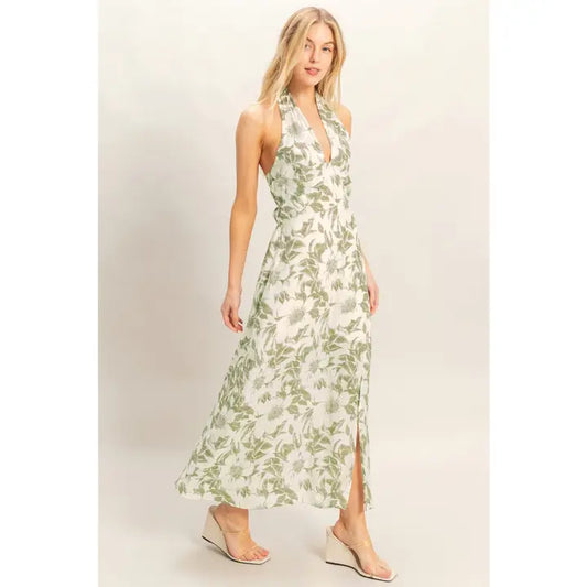 Sage Blossom Dress