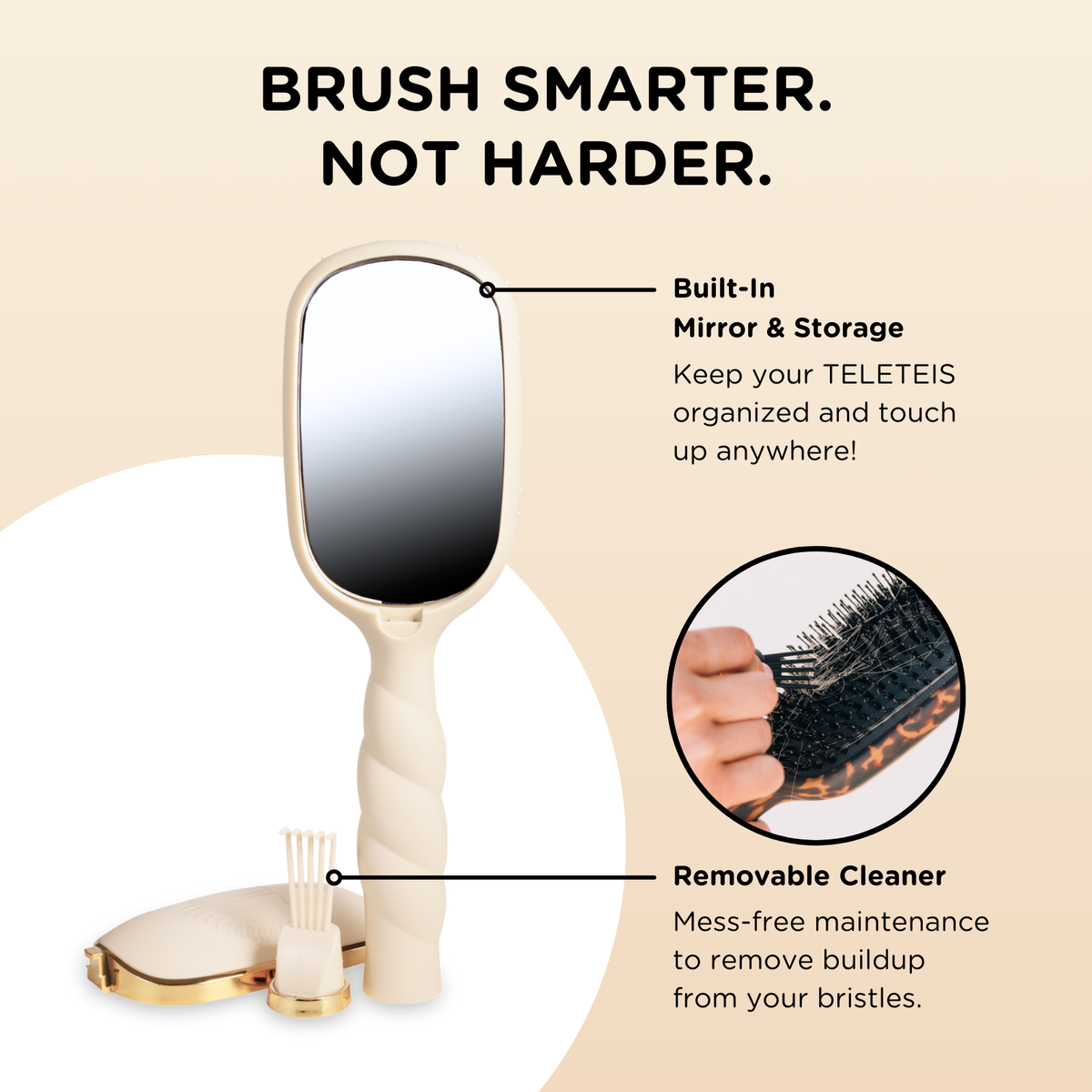 Boar Brush | Full Size | Tan