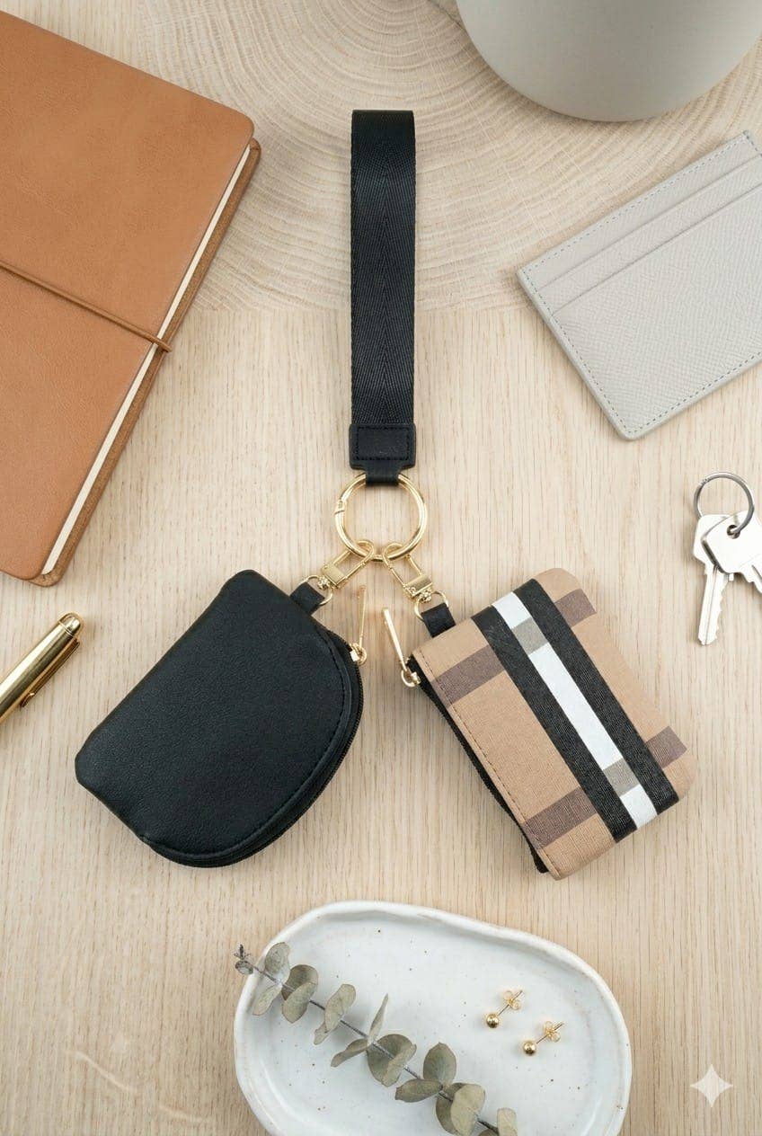 Isa Dual Pouch Wristlet