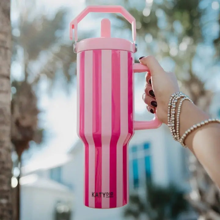 Striped 38 oz Cabana Jug Tumbler