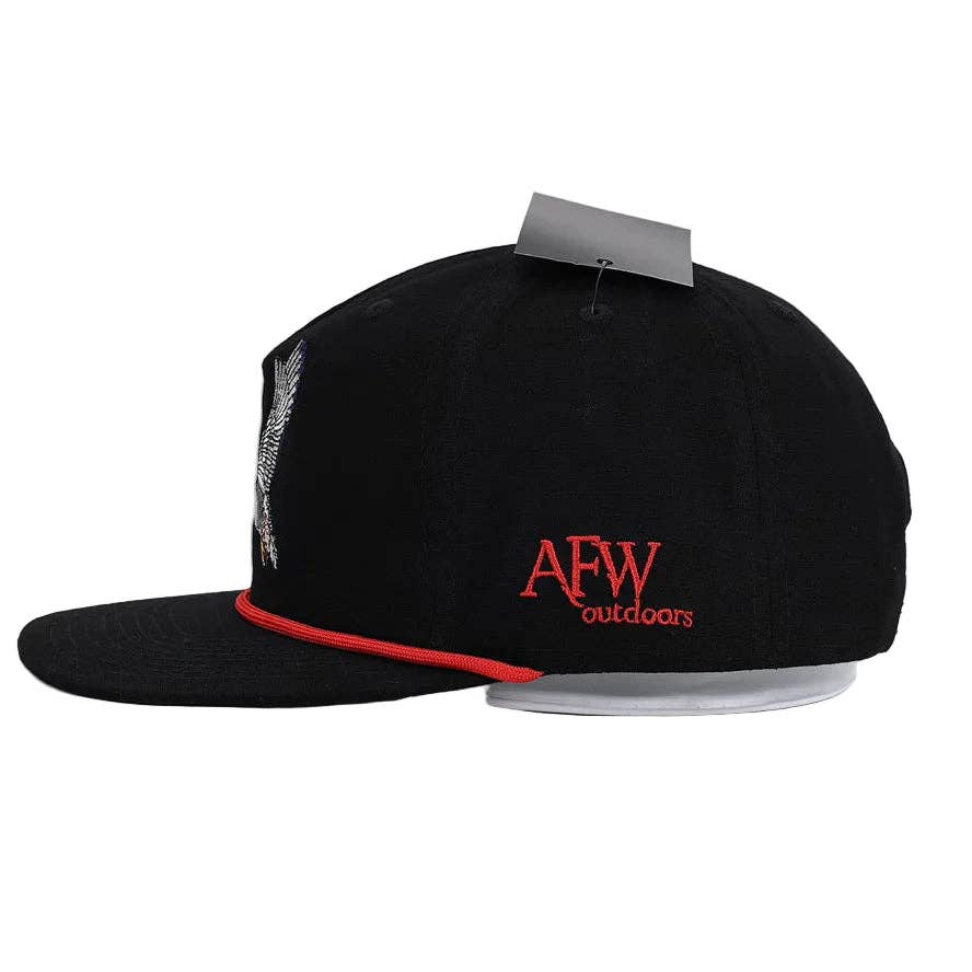 Flying Wood Duck Black RipStop Hat