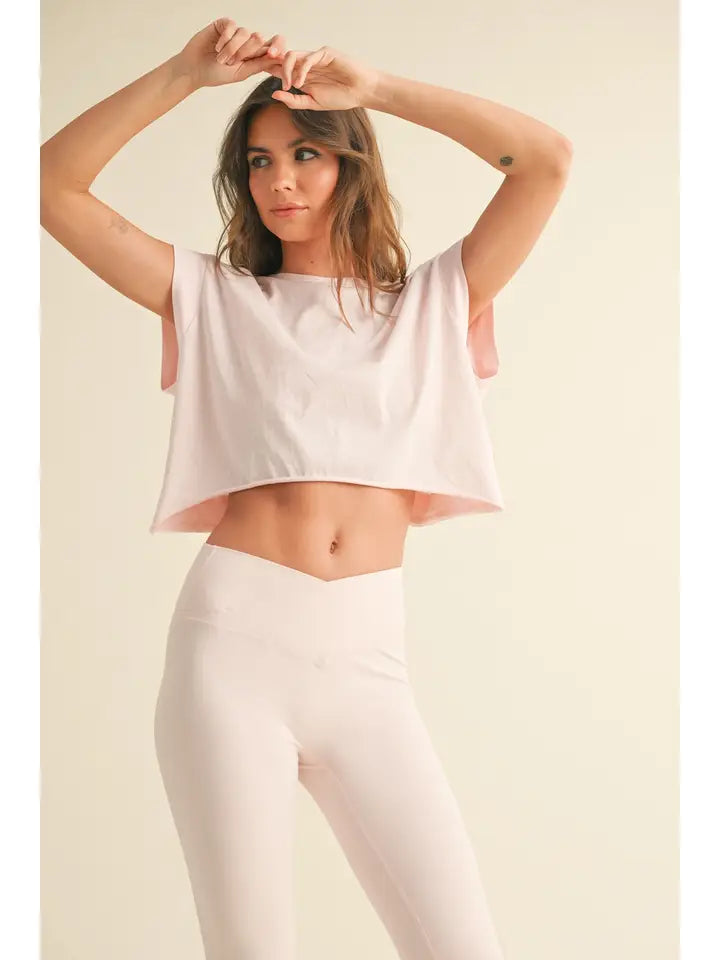 Cutout Back Layering Tee