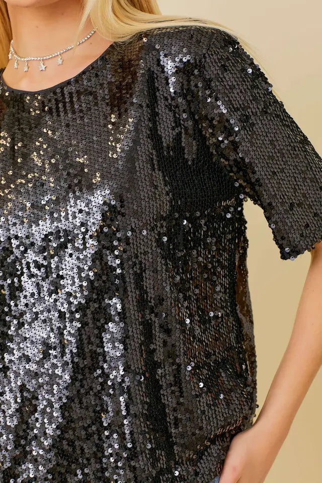 Shimmer Sequin Top