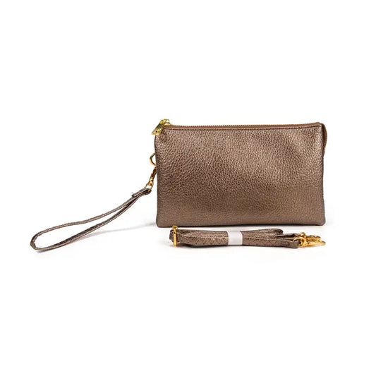 Bronze Shimmer Crossbody Bag